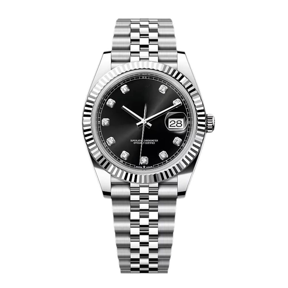Datejust Diamond Black Dial Jubilee 41mm